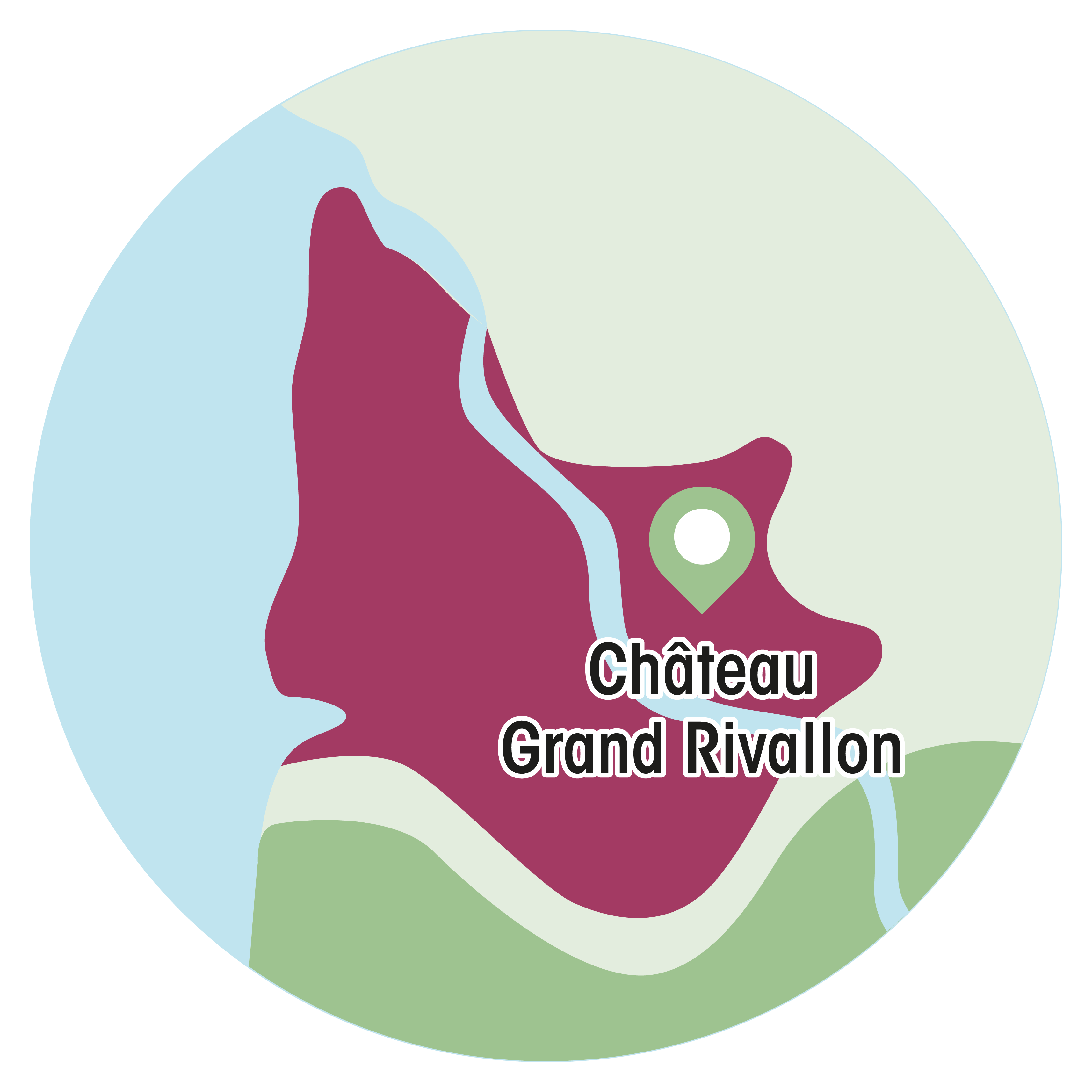LOCALISATION Château Grand Rivallon